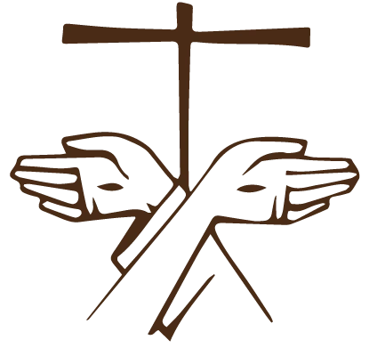 Logo dos Capuchinhos do Ceará e Piauí: o Tau com os braços cruzados de Cristo e de São Francisco
